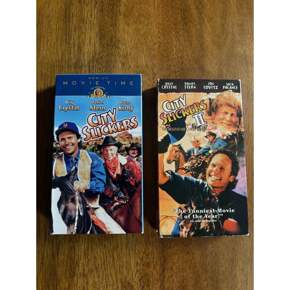 City Slickers 1 & 2 VHS Lot Billy Crystal Western Comedy MGM
